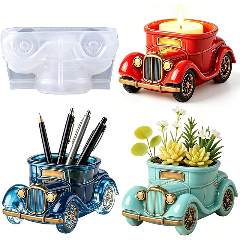 Succulent Planter Pot - 3D Vintage Bus Car Succulent Pot