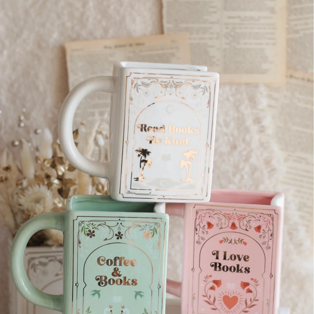 Home Decor Catalog - Book Shaped Ceramic Mug With Handle