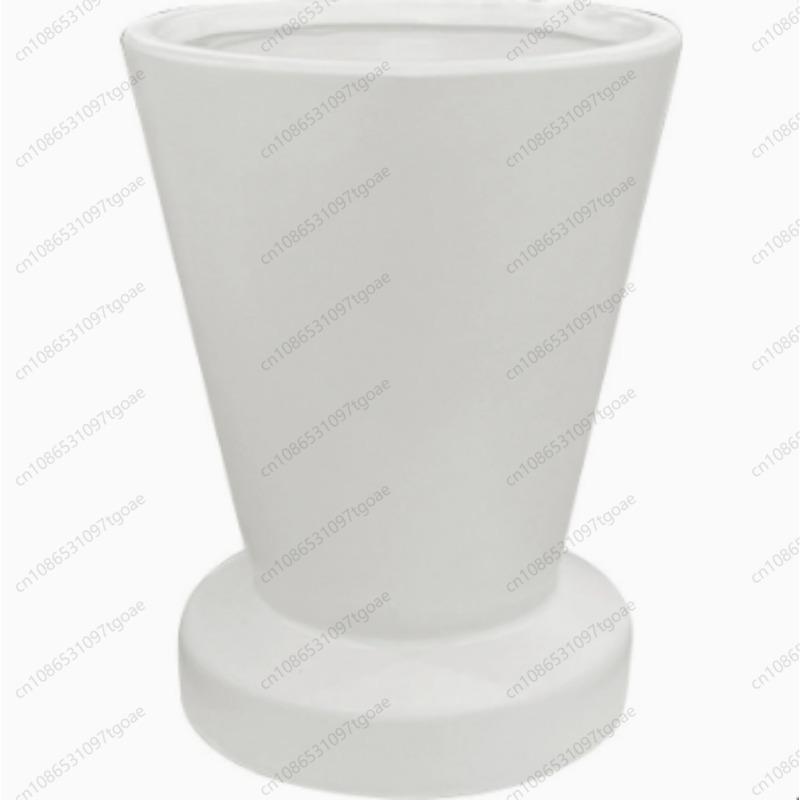 Succulent Planter Pot - Minimalist Conical Ceramic Planter With Base