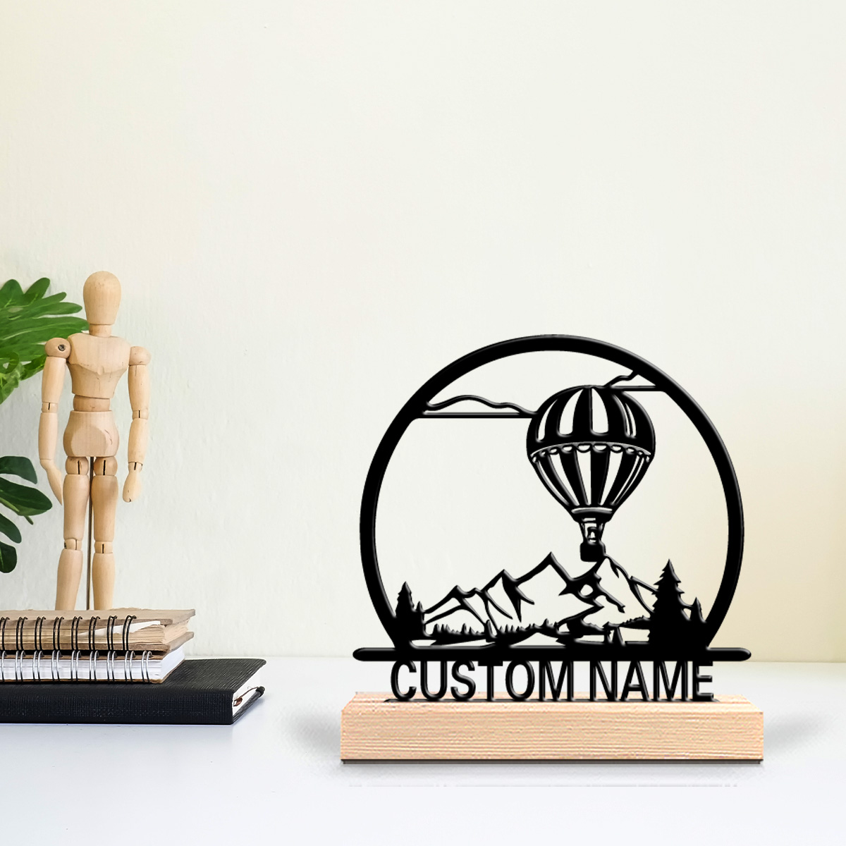 Home Decor Pinterest - 1pc Hot air balloon Customized Name
