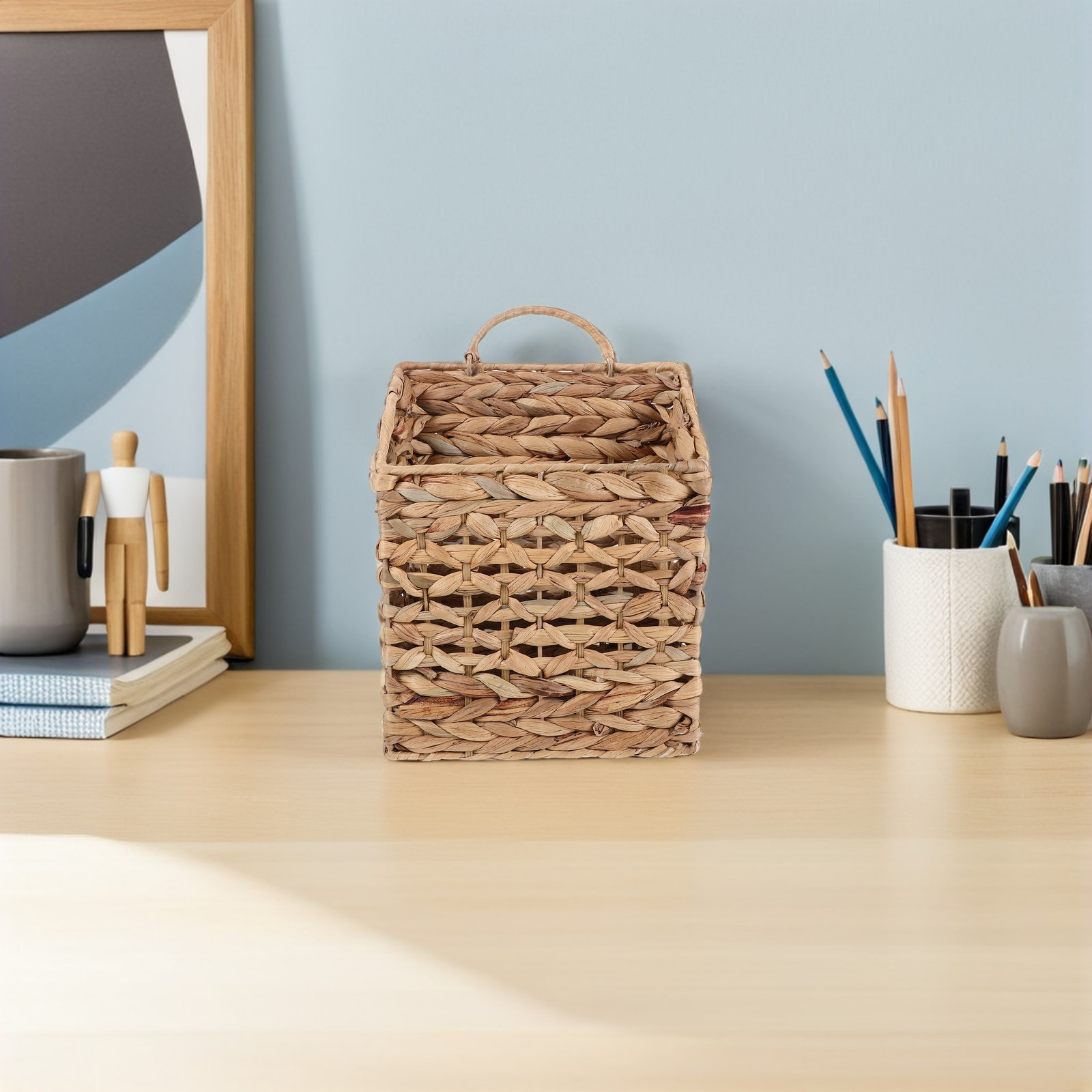 Woven Wall Basket - Woven Hanging Wall Basket Rattan Wicker
