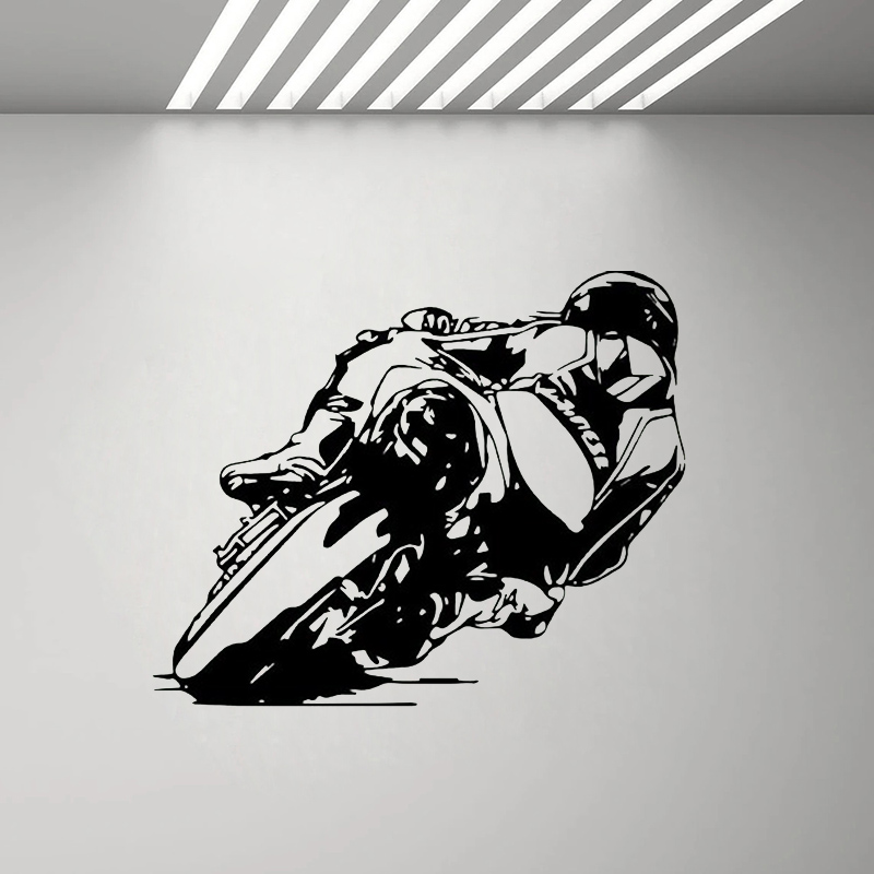 Home Decor Vinyl Flooring - Motorcycle Wall Decor Bike Lover Gift