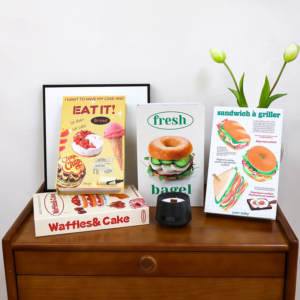 Home Decor Catalog - Food Fashion Fake Books Decor Trend