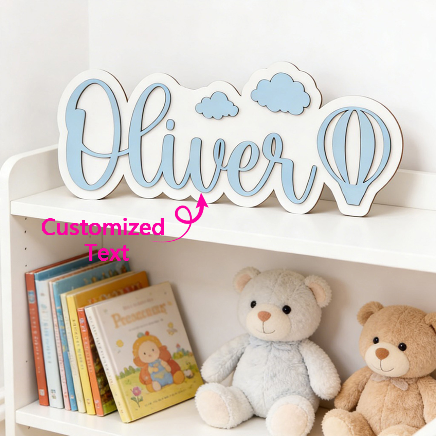 Home Decor Pinterest - Personalized Hot Air Balloon & Cloud