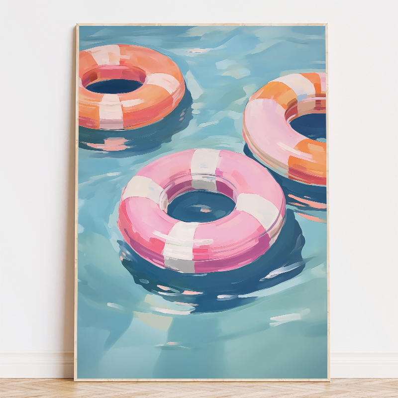 Colorful Pool Float Lifebuoy P - Floating Shelves ulasan dan harga