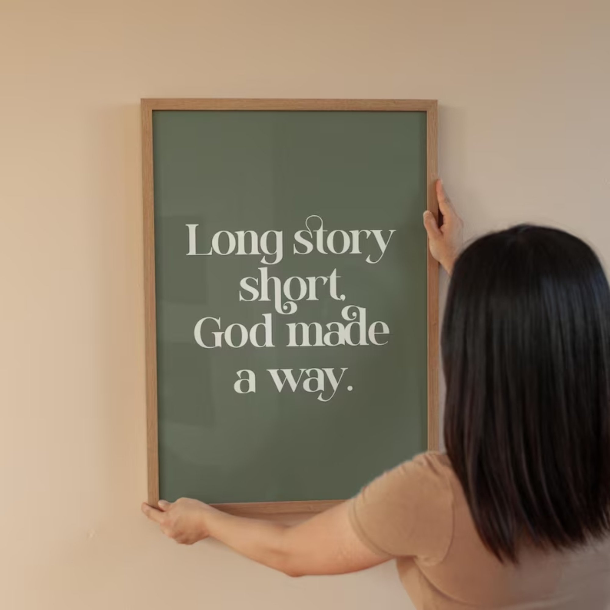 Long Story Short God Made A Wa - Home Decor Aesthetic ulasan dan harga