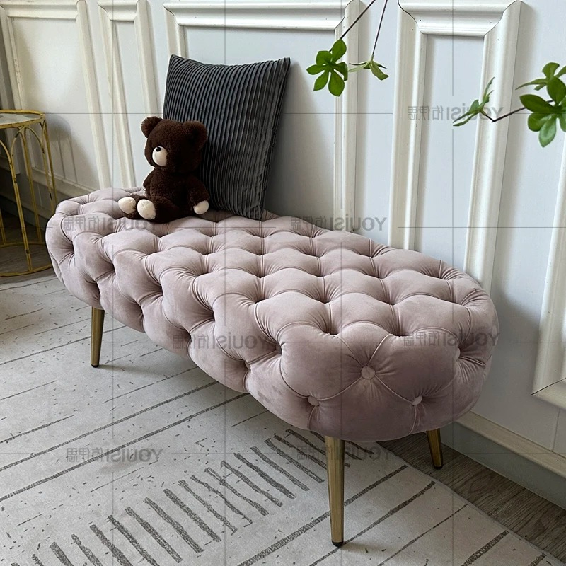 Cute Soft Foot Stool Fashion C - Home Decor Aesthetic ulasan dan harga
