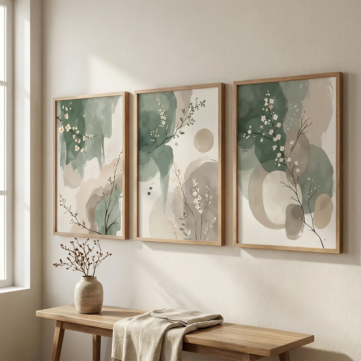 3pcs Japanese-Style Plant Canv - Home Decor Trends ulasan dan harga