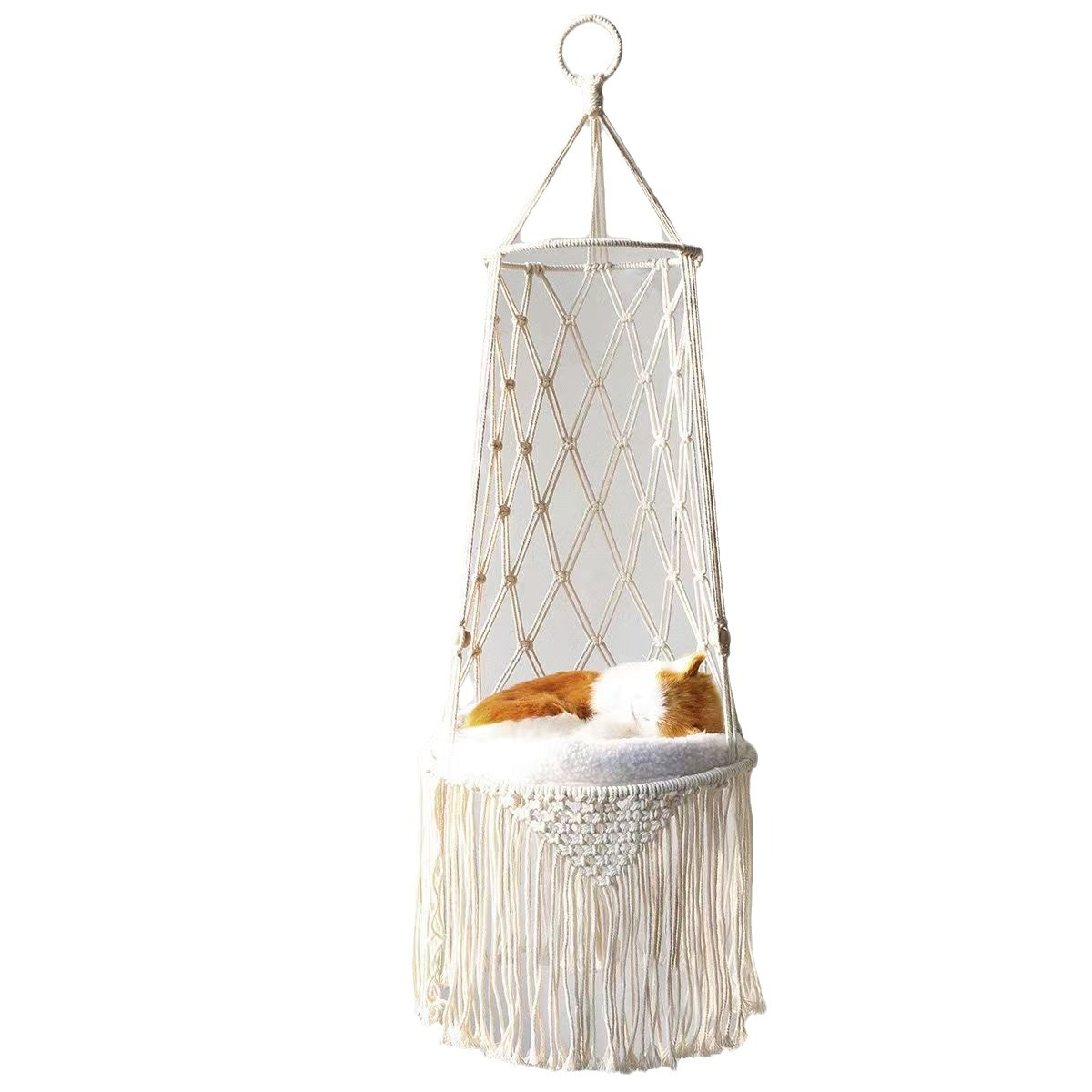 Winter Cat Window Perch, Cat H - Woven Wall Basket ulasan dan harga