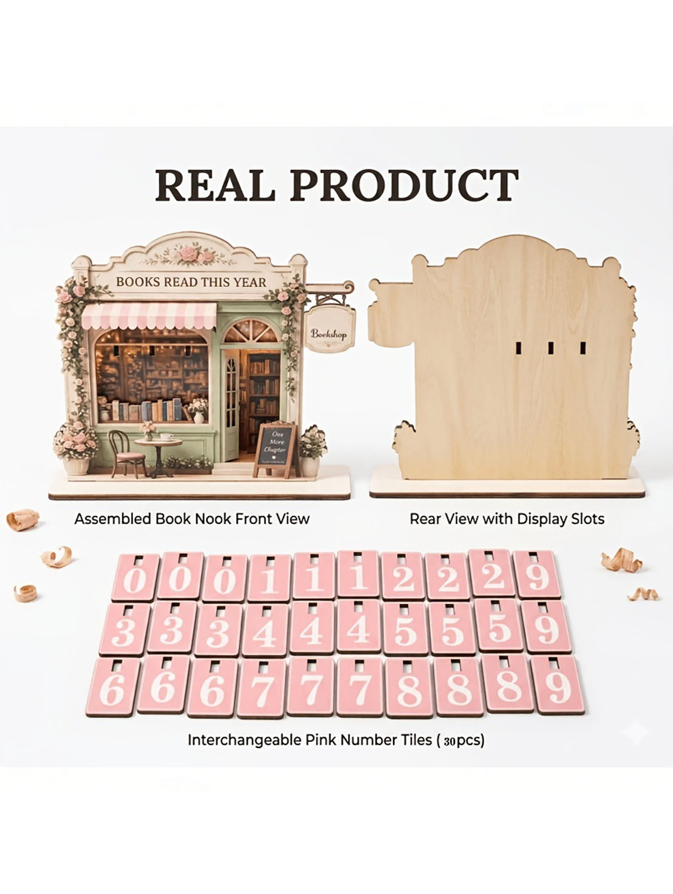 A Set of Wooden Retro Reading  - Home Decor Catalog ulasan dan harga