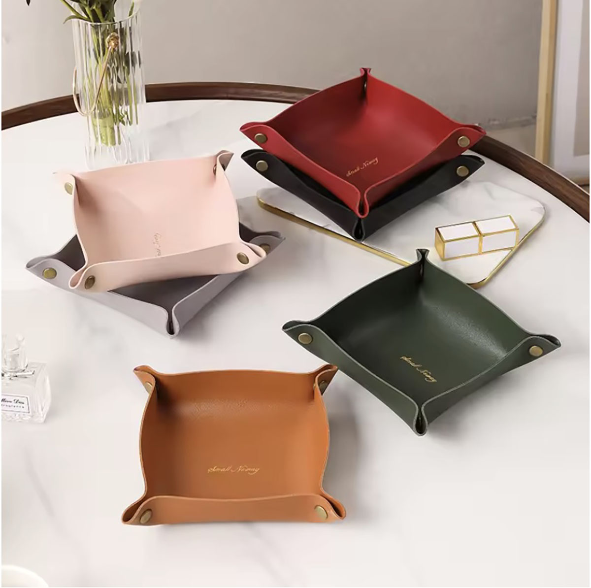 Nordic Style Leather Storage T - Home Decor Japandi ulasan dan harga