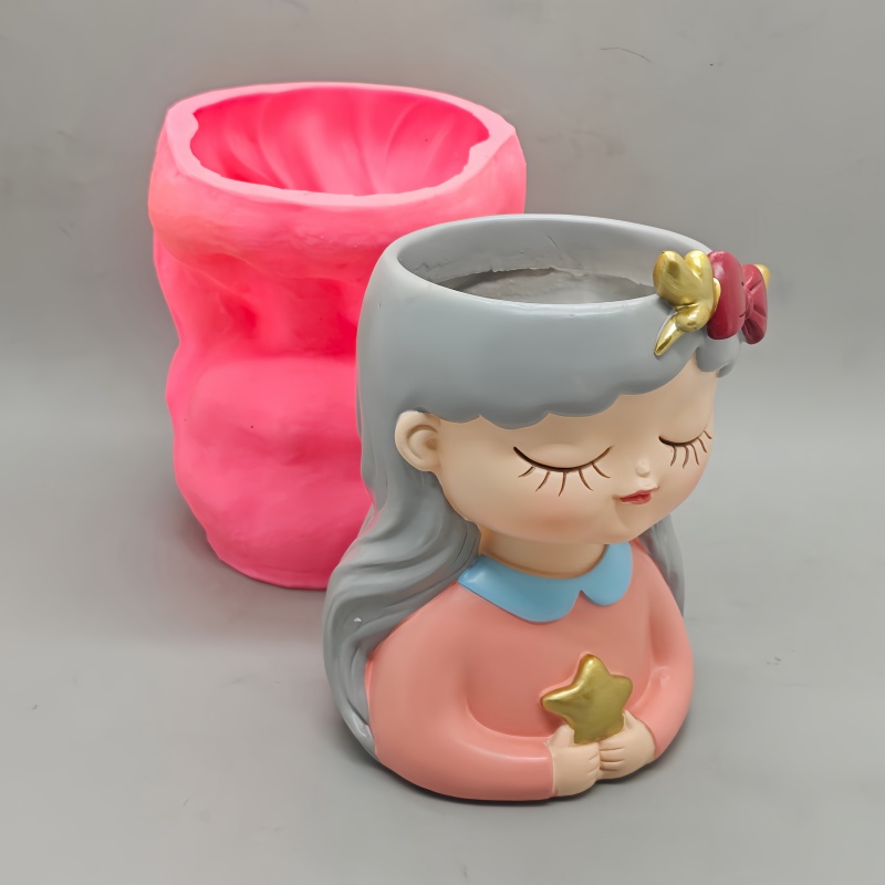 2026 Silicone Mold for Cement  - Succulent Planter Pot ulasan dan harga