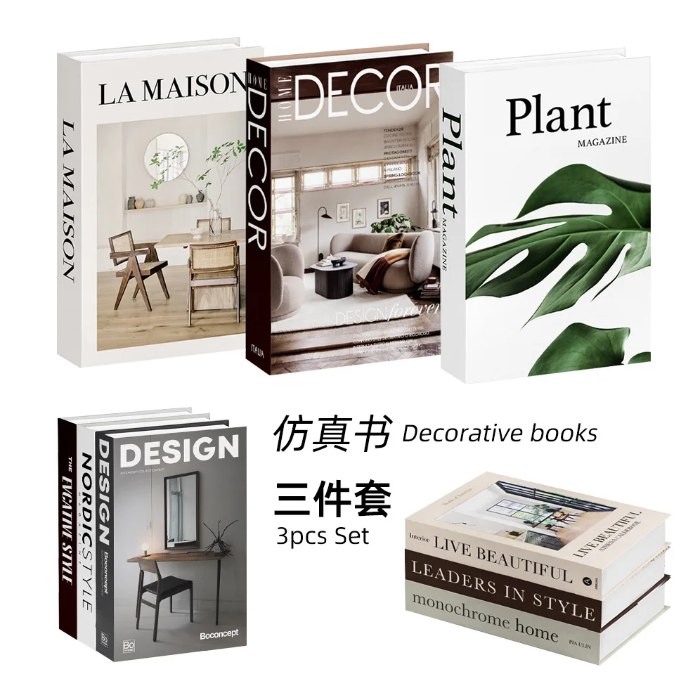 3pcs/lot Simulation Books for  - Home Decor Catalog ulasan dan harga
