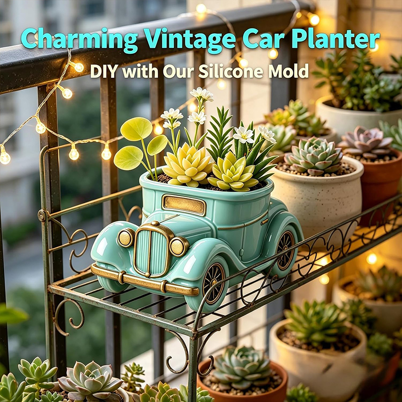 3D Vintage Bus Car Succulent P - Succulent Planter Pot ulasan dan harga