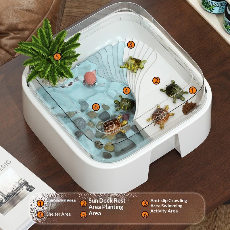 New Transparent Turtle Tank Ho - Home Decor Habitat ulasan dan harga
