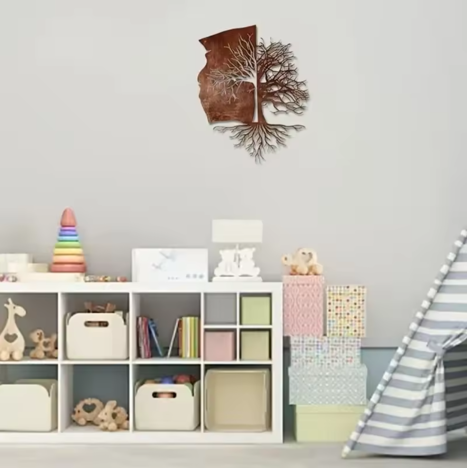 1Pc Rust Metal Tree of Life Wa - Review Home Decor ulasan dan harga