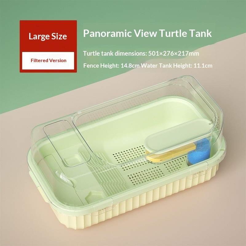 Turtle Aquarium Tank Fish Pet  - Home Decor Habitat ulasan dan harga