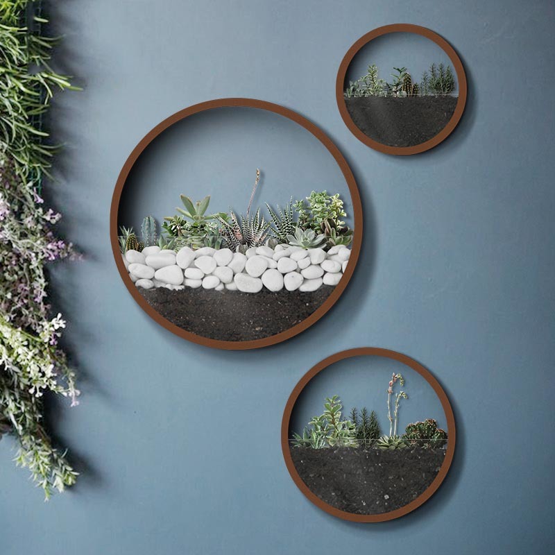 Creative Wall Vases Metal Iron - Woven Wall Basket ulasan dan harga