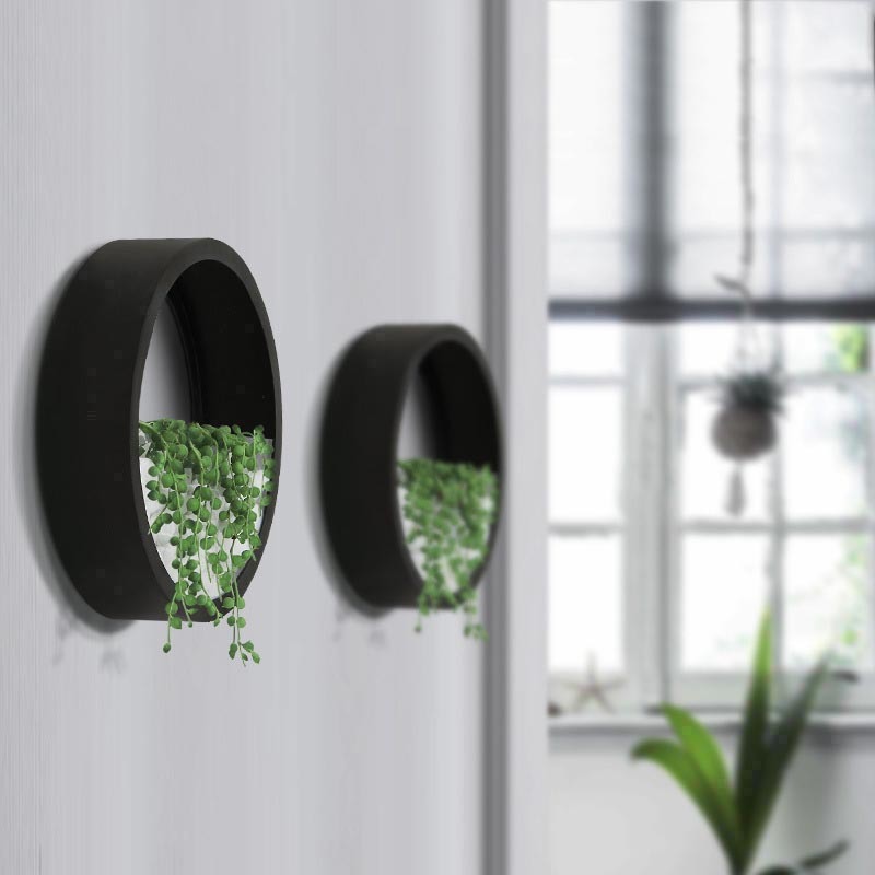 Creative Wall Vases Metal Iron - Woven Wall Basket ulasan dan harga