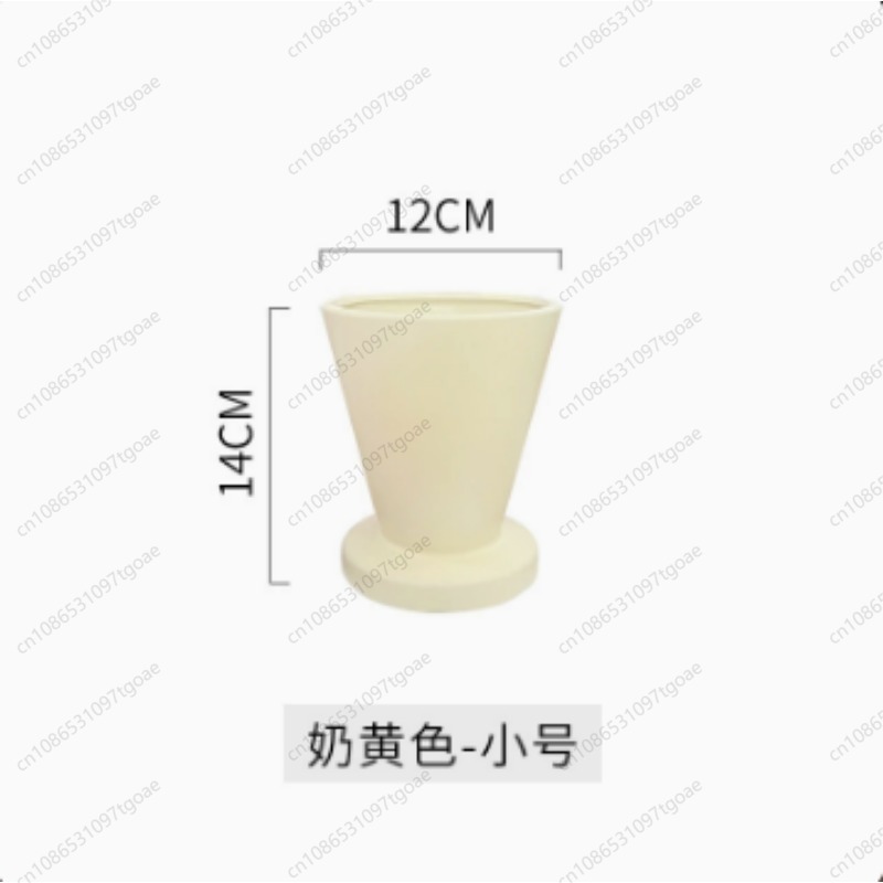 Minimalist Conical Ceramic Pla - Succulent Planter Pot ulasan dan harga