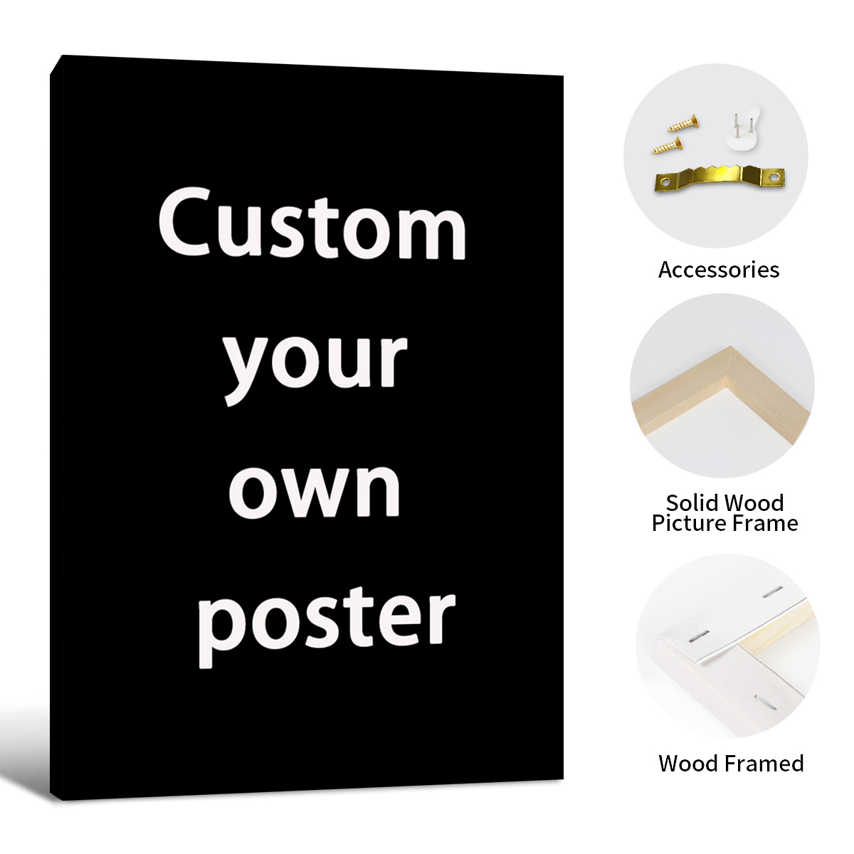 Custom posters framed wall art - Home Decor Aesthetic ulasan dan harga