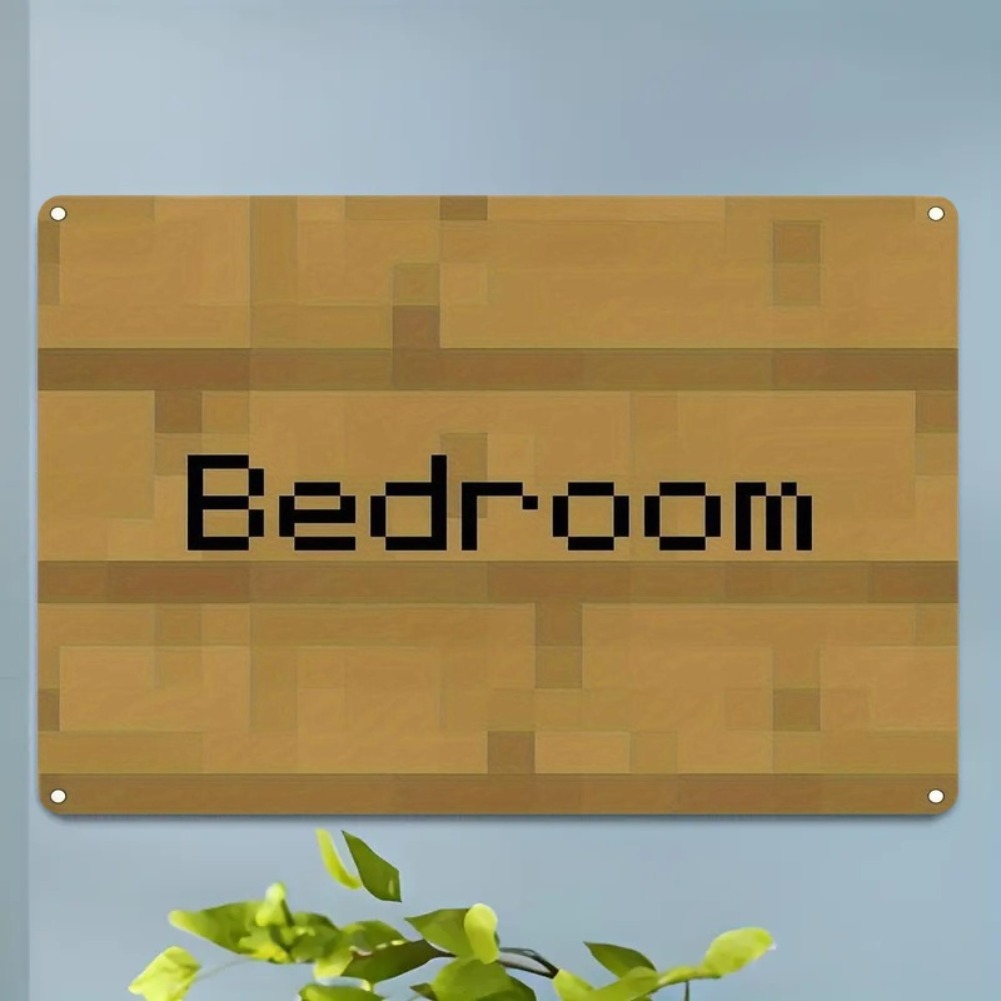 Vintage Pixel Art Bedroom Sign - Home Decor Trends ulasan dan harga