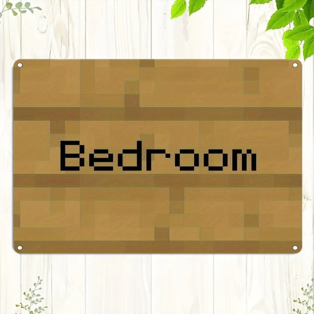 Vintage Pixel Art Bedroom Sign - Home Decor Trends ulasan dan harga
