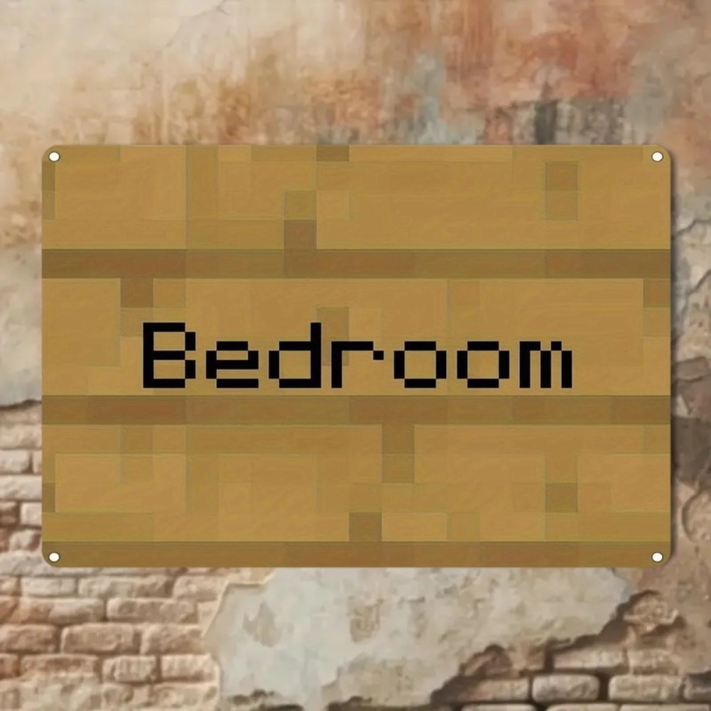 Vintage Pixel Art Bedroom Sign - Home Decor Trends ulasan dan harga