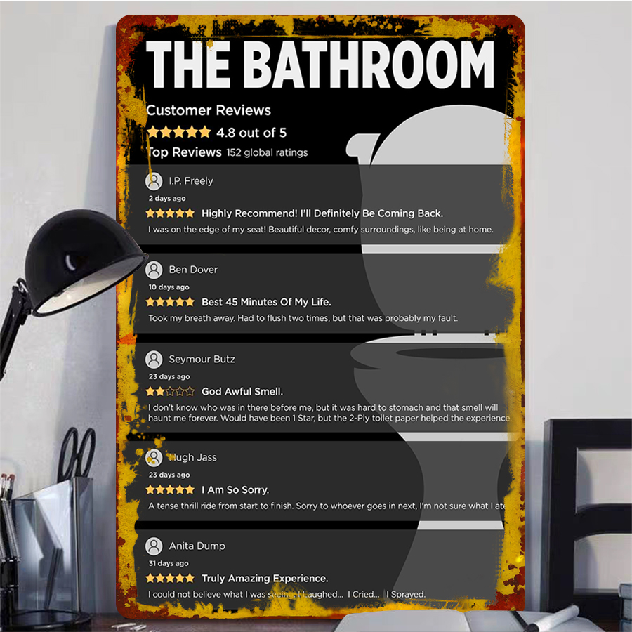 Funny Bathroom Customer Review - Review Home Decor ulasan dan harga