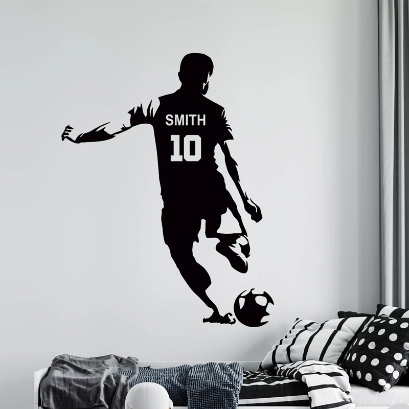 Personalized Soccer Player Nam - Home Decor Vinyl Flooring ulasan dan harga