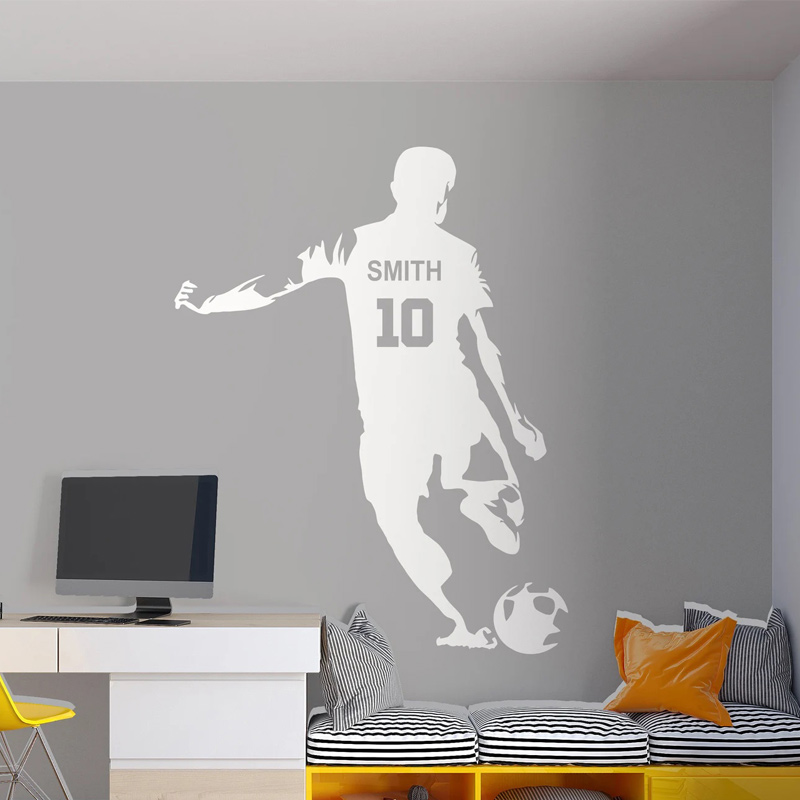 Personalized Soccer Player Nam - Home Decor Vinyl Flooring ulasan dan harga
