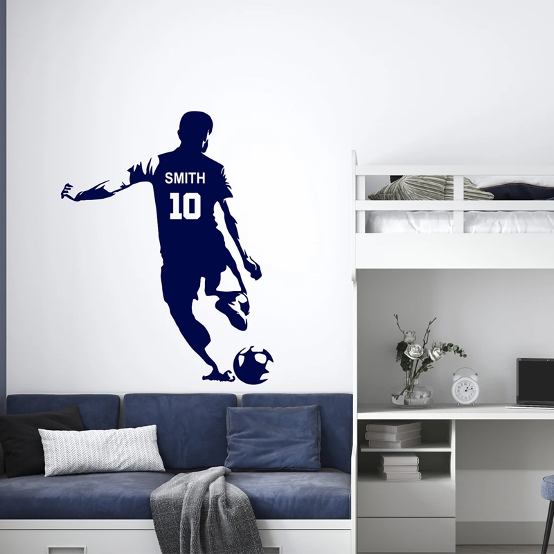 Personalized Soccer Player Nam - Home Decor Vinyl Flooring ulasan dan harga