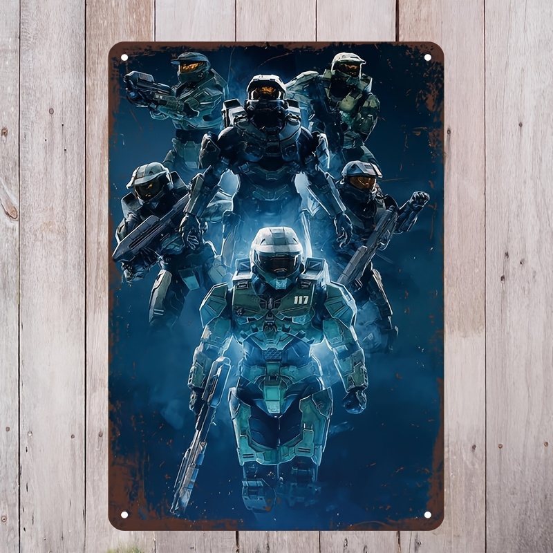 Halo-Inspired Metal Wall Art S - Home Decor Trends ulasan dan harga