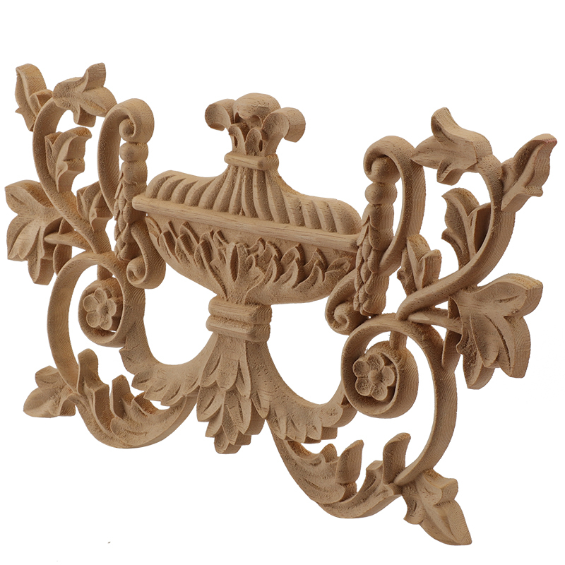 Wall Wood Carved  Applique Woo - Home Decor Wall Molding ulasan dan harga