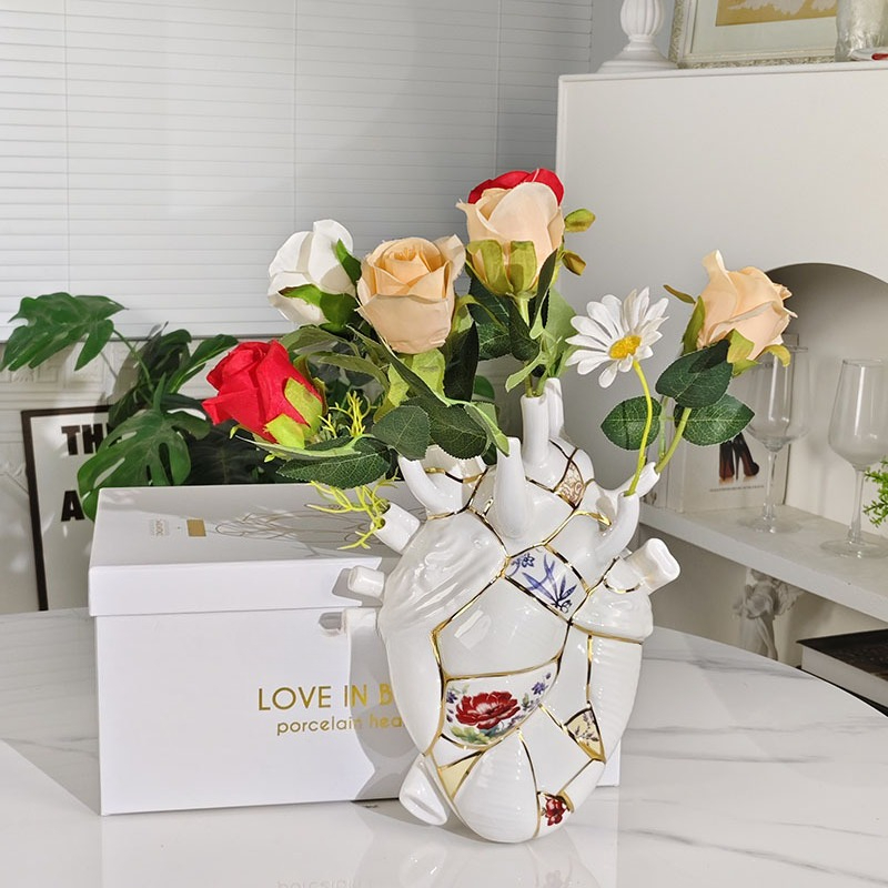 Heart vase Living room wine ca - Home Decor Luxury ulasan dan harga