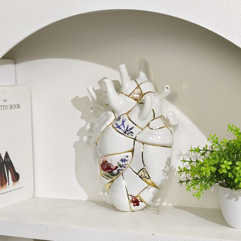 Heart vase Living room wine ca - Home Decor Luxury ulasan dan harga
