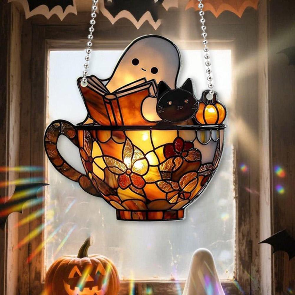 2D Flat Acrylic Halloween Ghos - Home Decor Catalog ulasan dan harga