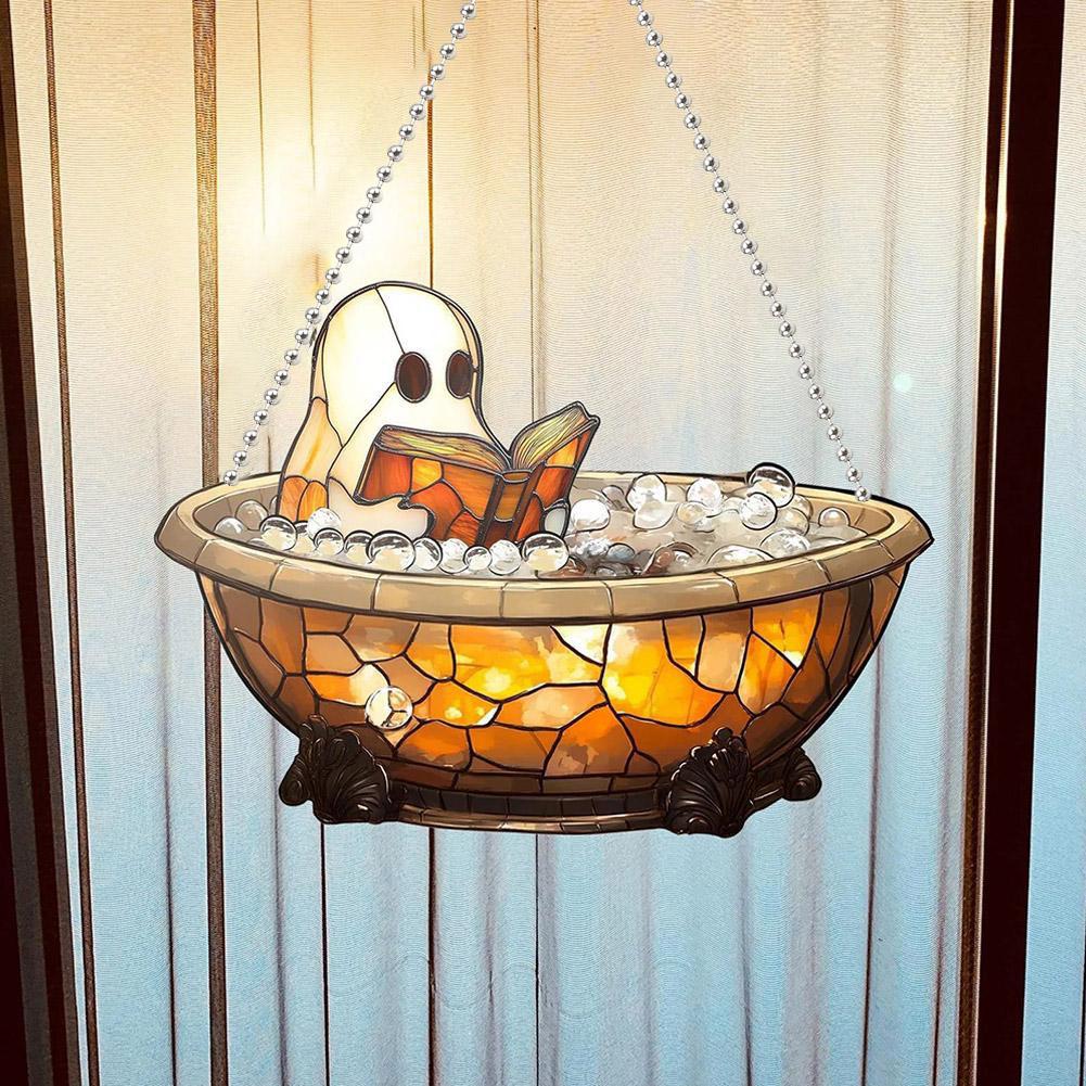 2D Flat Acrylic Halloween Ghos - Home Decor Catalog ulasan dan harga