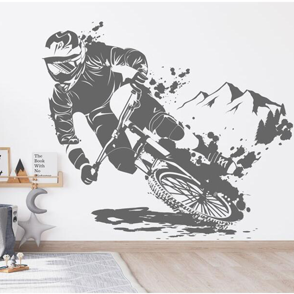 Modern MTB Dirt Bike Extreme S - Home Decor Vinyl Flooring ulasan dan harga