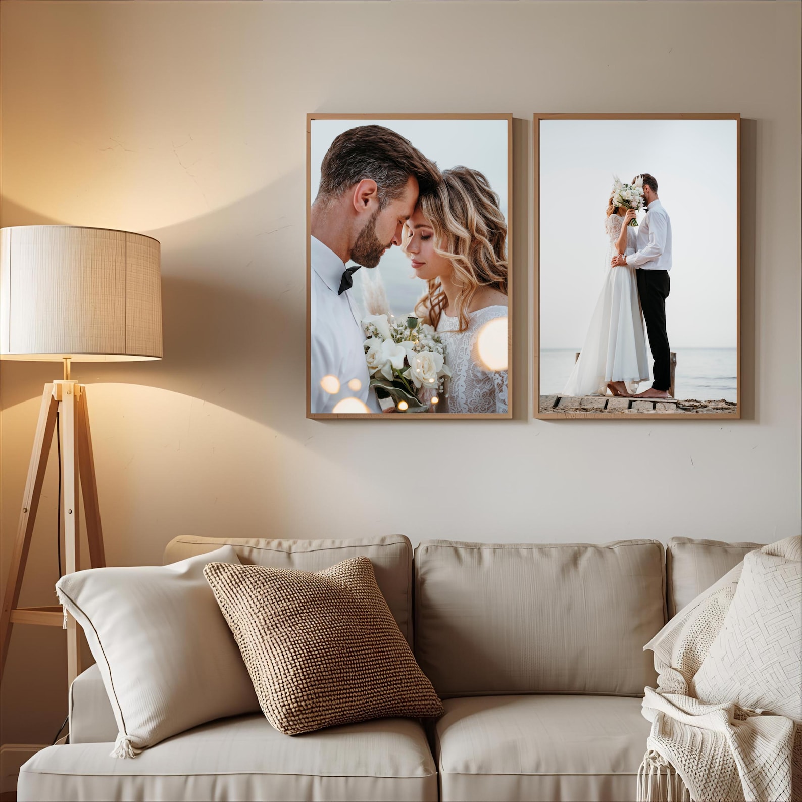 Personalized Photo Canvas, Cus - Home Decor Rustic ulasan dan harga