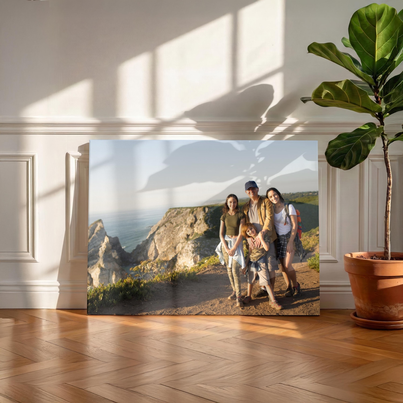 Personalized Photo Canvas, Cus - Home Decor Rustic ulasan dan harga