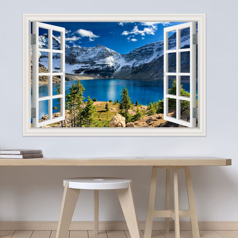 Modern 3D Large Landscape Wall - Home Decor Vinyl Flooring ulasan dan harga