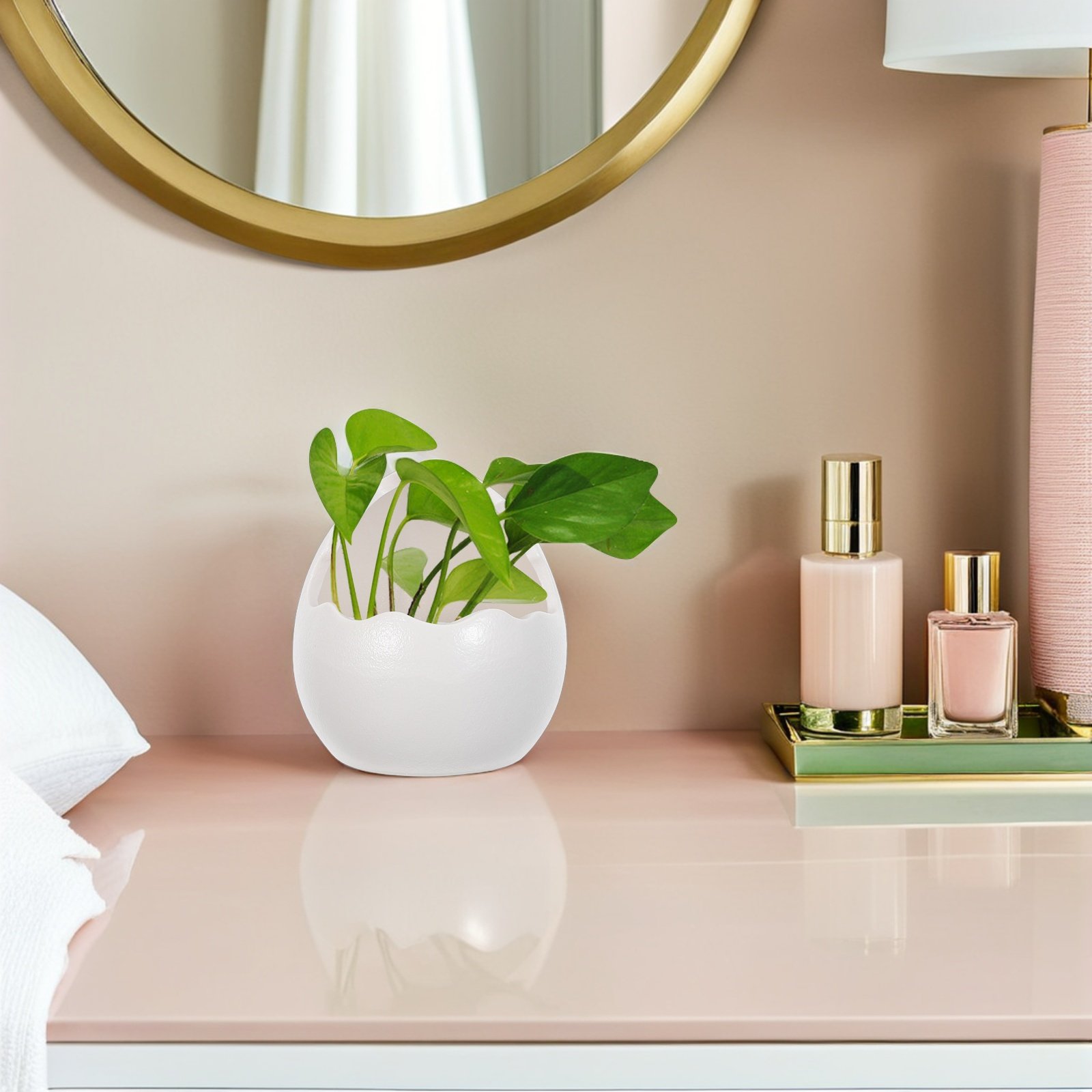 Cute Cracked Egg Ceramic Plant - Succulent Planter Pot ulasan dan harga