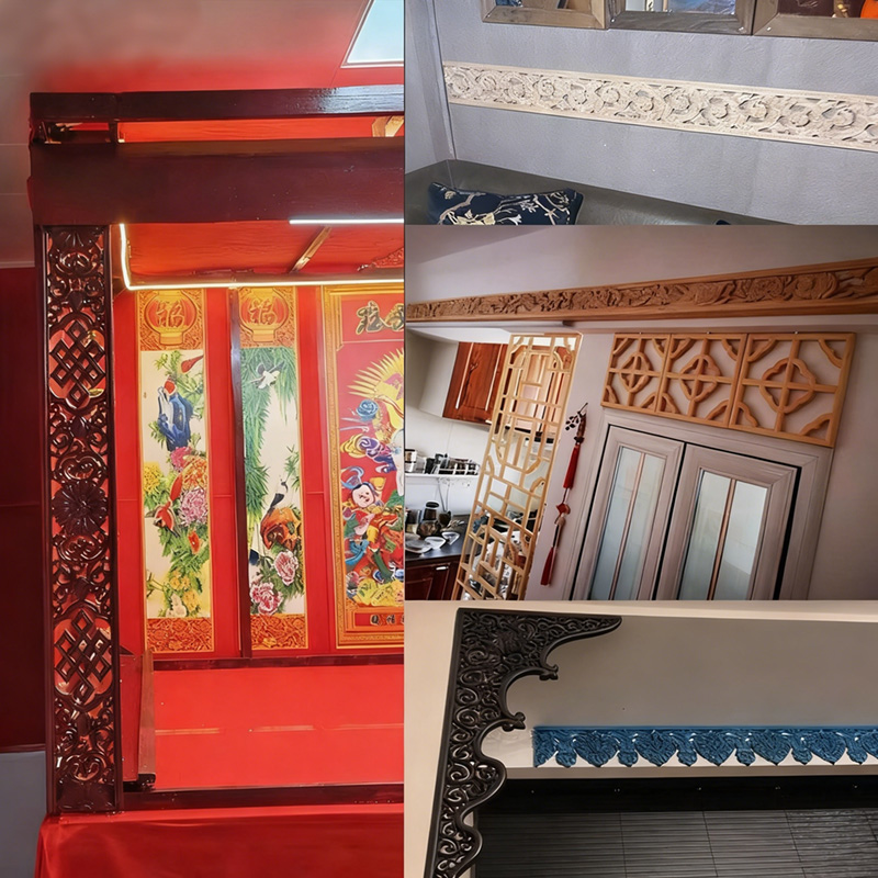 Decorative Wood Molding Wood C - Home Decor Wall Molding ulasan dan harga