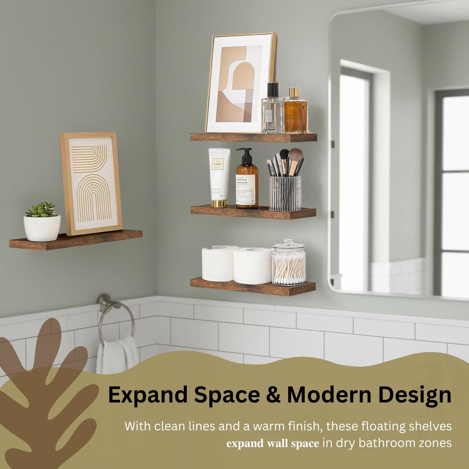 4Pcs Floating Shelves Wall Mou - Floating Shelves ulasan dan harga