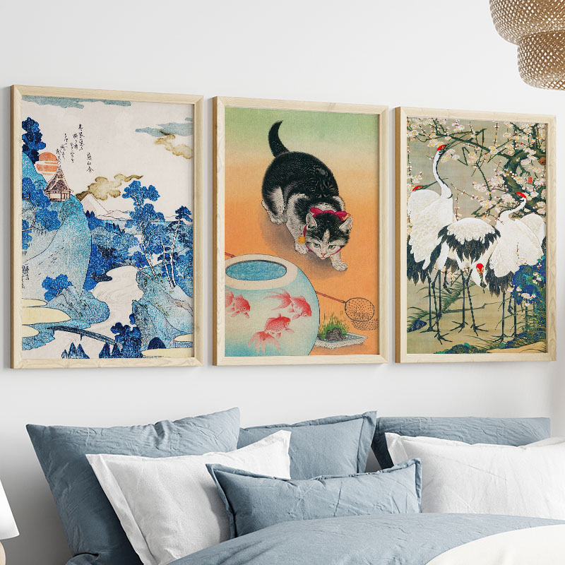 Japanese Katsushika Hokusai Ca - Home Decor Japandi ulasan dan harga
