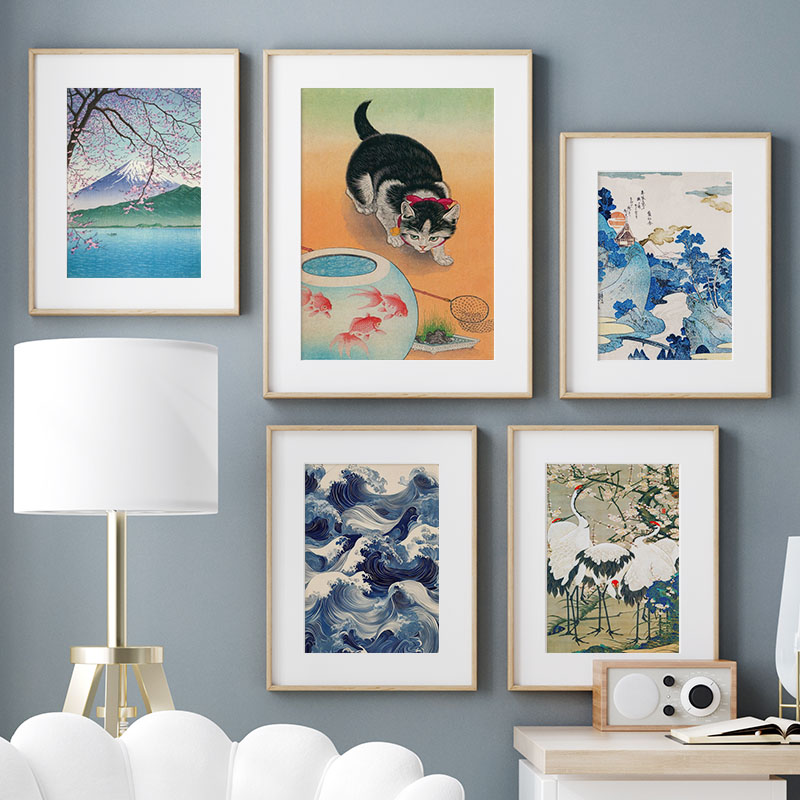 Japanese Katsushika Hokusai Ca - Home Decor Japandi ulasan dan harga