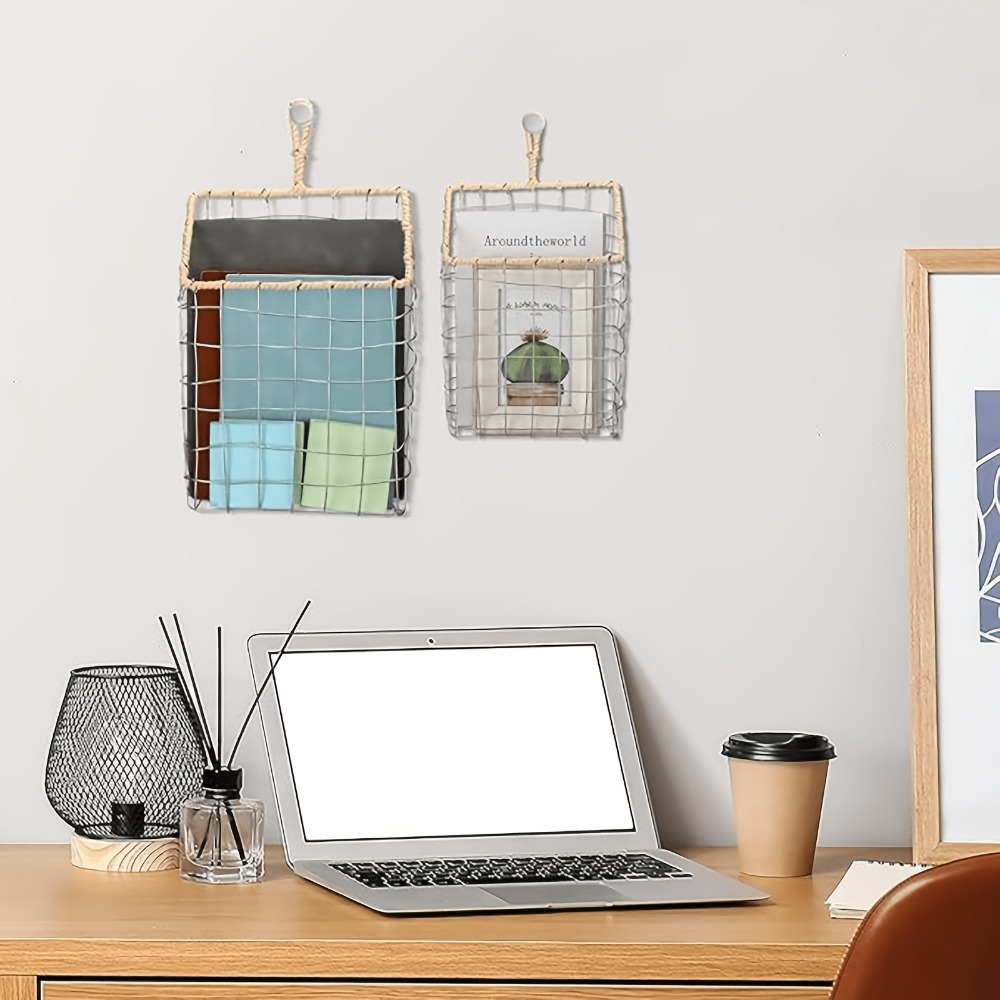 Rustic Woven Wire Hanging Stor - Woven Wall Basket ulasan dan harga