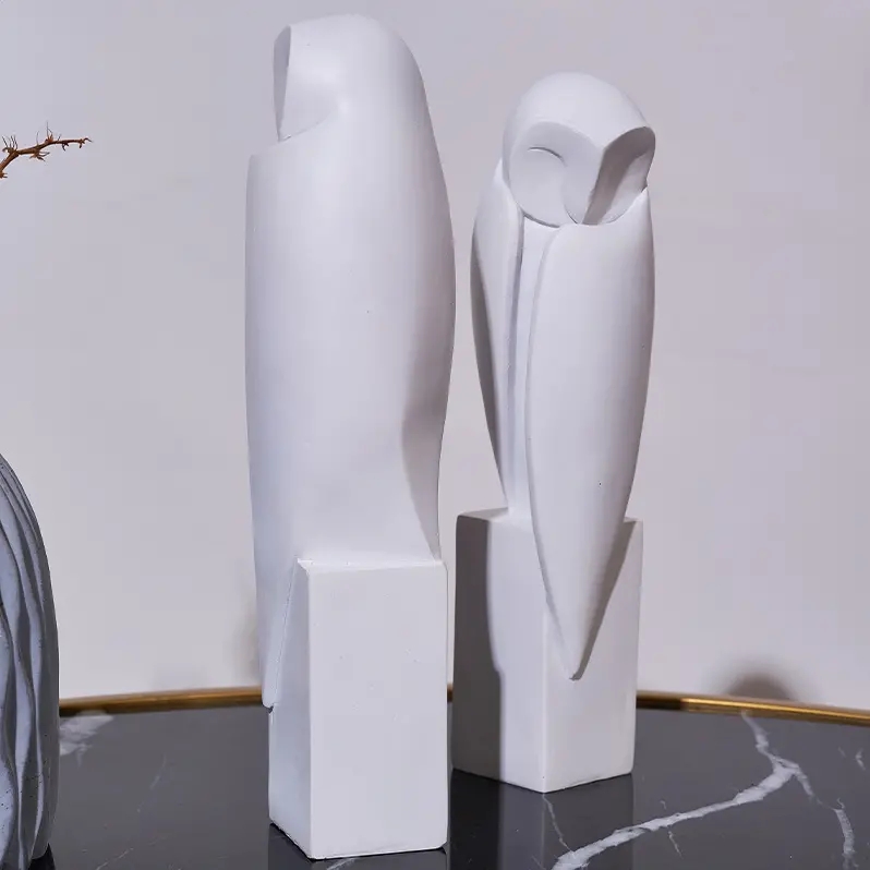 Minimalist Owll Statue Sculptu - Home Decor On Sale ulasan dan harga