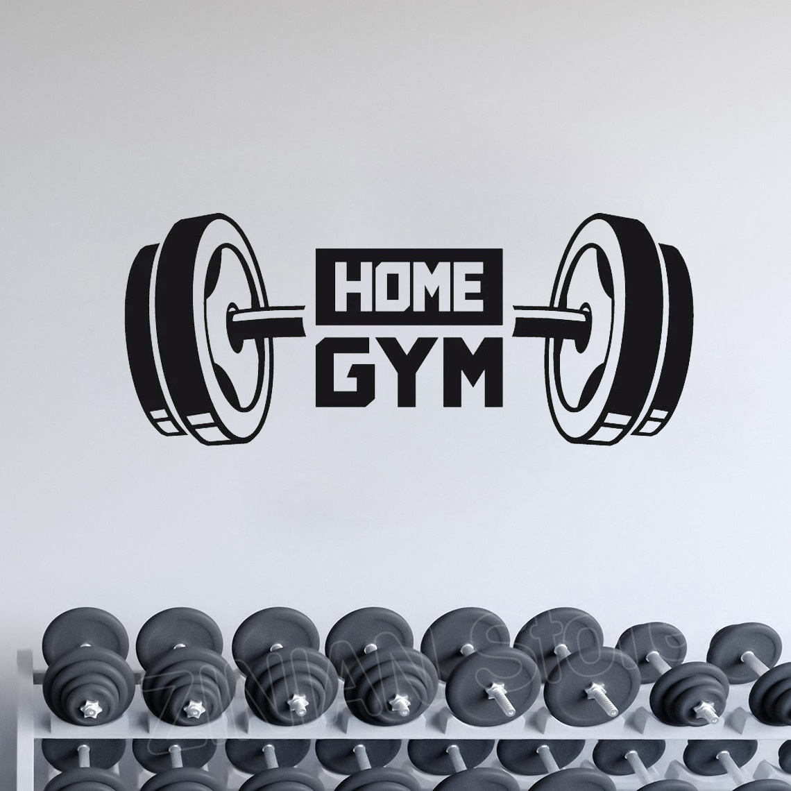 Fitness Home Gym Decor Wall St - Home Decor Vinyl Flooring ulasan dan harga